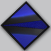 Relief Farbraumrelief Kobaltblau-Schwarz